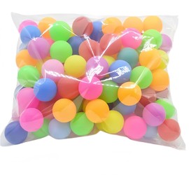 ping pong balls 150 Pack Colored Plastic Table Tennis Ball Coloured 40mm for Art Craft Homeschool Teaching Methods Family Games Dog Cats Pet Beginner Adults Party Birthday Christmas Decoration