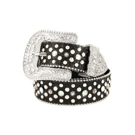 UIBRN Rhinestone Belts for Women Men, Bling Studded BB Belt for Western Cowboy Cowgirl Sparkly Diamond Bedazzled Leather Belt