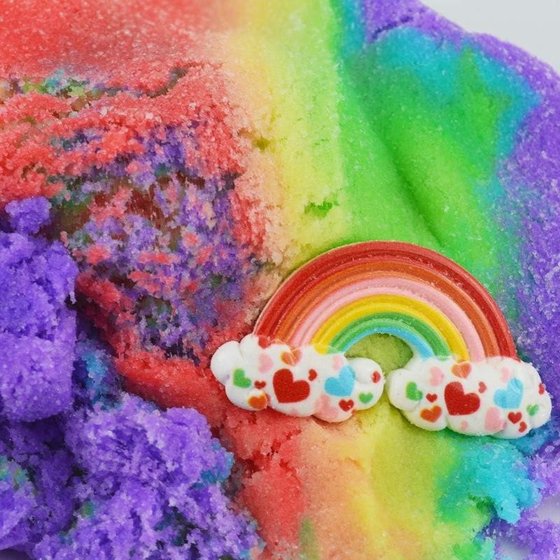 Rainbow Cloud Slime,Non-Sticky and Super Soft Scented Slime,Stress Relief Toy