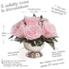 ROSEMARIE SCHULZ Heidelberg Infinity Roses in Silver Bowl - 6