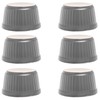 KADAX Soufflé Moulds Set, 6 Pieces, Diameter 9 cm, Crème