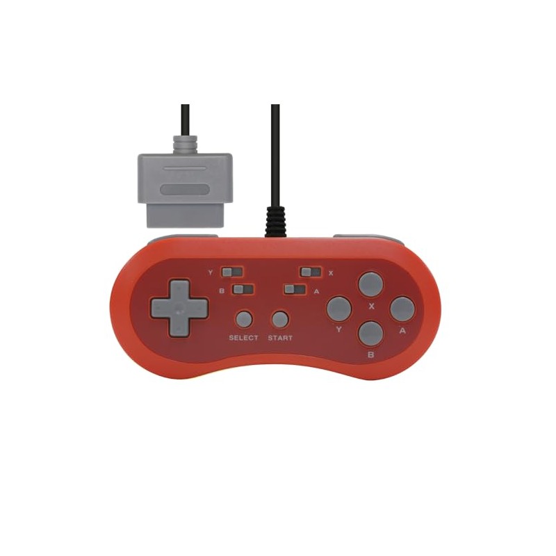 コロンバスサークル（SFC互換機/SFC用）連コン16＜レッド＞ - スーパーファミコン用連射機能搭載コントローラー