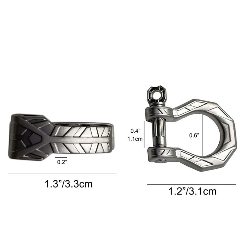 SU LIFE 10 set Bow Metal Shackles Screw Pin Anchor