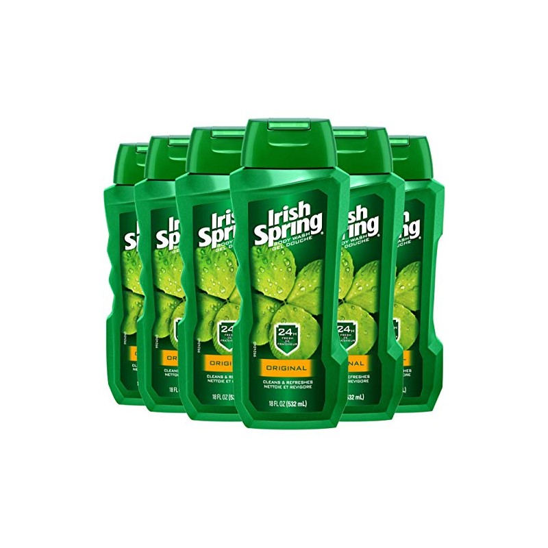 Irish Spring Body Wash, Original, 18 Fluid Ounce (Pack of