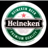 BEVERAGE STICKER "HEINEKEN PREMIUM" 3" ROUND  GLOSSY THICK WEATHERPROOF USE