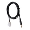 MagiDeal 2X 3.5mm Motorcross AUX Audio Cable Male Line 3-PIN