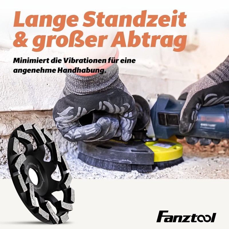 FANZTOOL Premium Diamond Cup Wheel Abrasive 125 mm x 22.2
