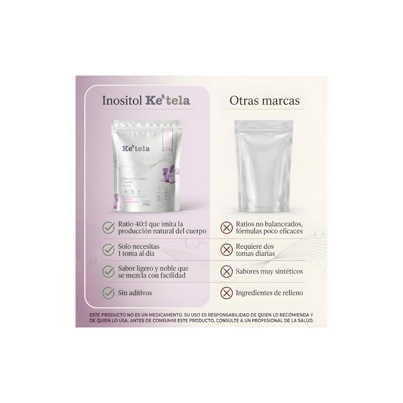 Ke?tela Myo Inositol & D-chiro Inositol 40:1 Sabor Taro 240g