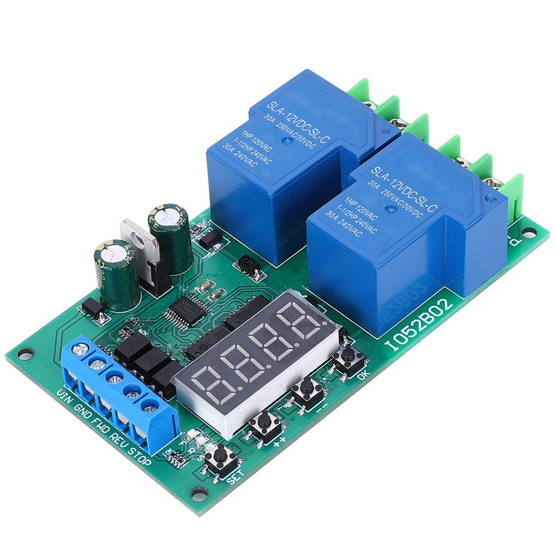 30A12V Multifunction Motor Forward Reverse Controller Start stop Delay Limit