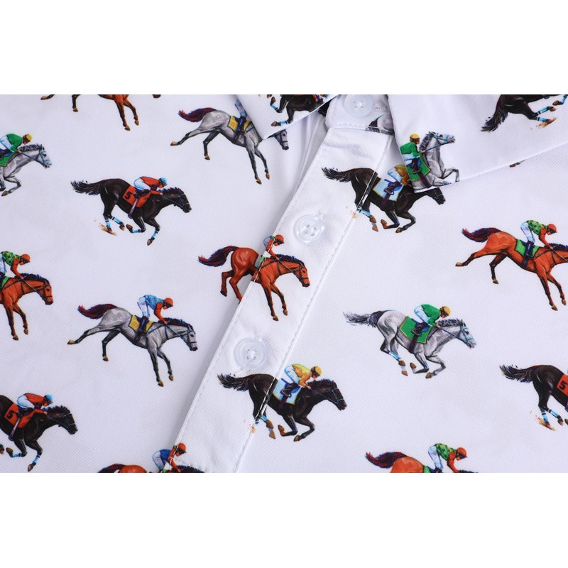 Men's Golf Polo Shirts Funny Golf Shirts for Men Performance