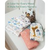 TotChill Pack and Play Sheets Fitted, Cloud+Blue Design, Soft and