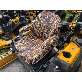 Durafit Seat Covers, Custom Fit Seat Cover and Newer for Hustler Commercial X Zero Turn Mowers in Camo Waterproof Endura Fabric (Savanna)