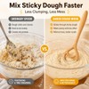2 Pcs Wooden Danish Dough Whisks for Sourdough Bread, 12.6