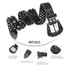 XZQTIVE Children's Glitter Belt for Boys Girls Children Rhinestone Belt