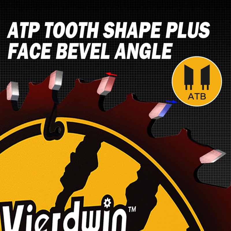 VIERDWIN 6-1/2 Inch 40-Teeth(1PC) Circular Saw Blade with 5/8'' Arbor,