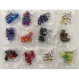 Random Collection of 49 dice in Cello Factory Sealed Packs of 7 from Different Elite Trainer Boxes