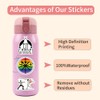 55Pcs Fencing Stickers，Waterproof Vinyl for Water Bottles Laptop Luggage Scrapbooking