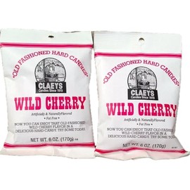 Claeys Wild Cherry Flavored Old Fashioned Hard Candy - (2 X 6oz Bags)