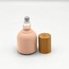 NatuRoller 10ml Glass Roller Bottles with Bamboo Cap and Stainless