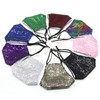 MLGDA Sparkly Sequins Face Cover Glitter Cotton Sequin Masc Masquerade