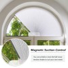 OUDUCK Arch Window Shades Blackout Half Circle Cellular Shades, Pleated