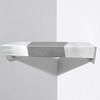 LIWEIKE Brushed Nickel Shower Foot Rest Bar Wall Mount Shower