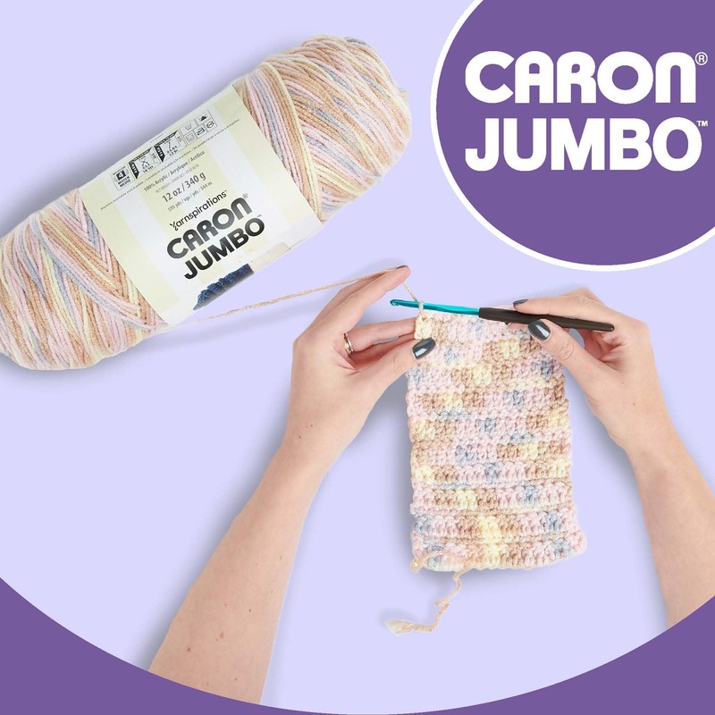 Caron CAR Jumbo Ombre Salmon Yarn - 2 Pack of