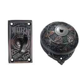 Adonai Hardware Abijam Brass Manual Old Fashion Door Bell or Twist Door Bell or Hand-Turn Door Bell (Oil Rubbed Bronze)