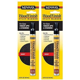 Minwax 634900000 Wood Finish Stain Marker, Ebony 2 Pack