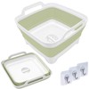 DUOFIRE Foldable Wash Basin 9L（2.37 Gallons） Dish Tub Collapsible Portable