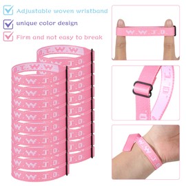 18PCS WWJD Christian Bracelet Pack for Women Men, Jesus Gifts Wristbands, WWJD Bracelets - What Would Jesus Do Bracelet, 18 Pink