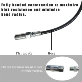 NoBrand Flexible Hose, 13" Fully Bonded Construction to Maximize Kink Resistance and Min