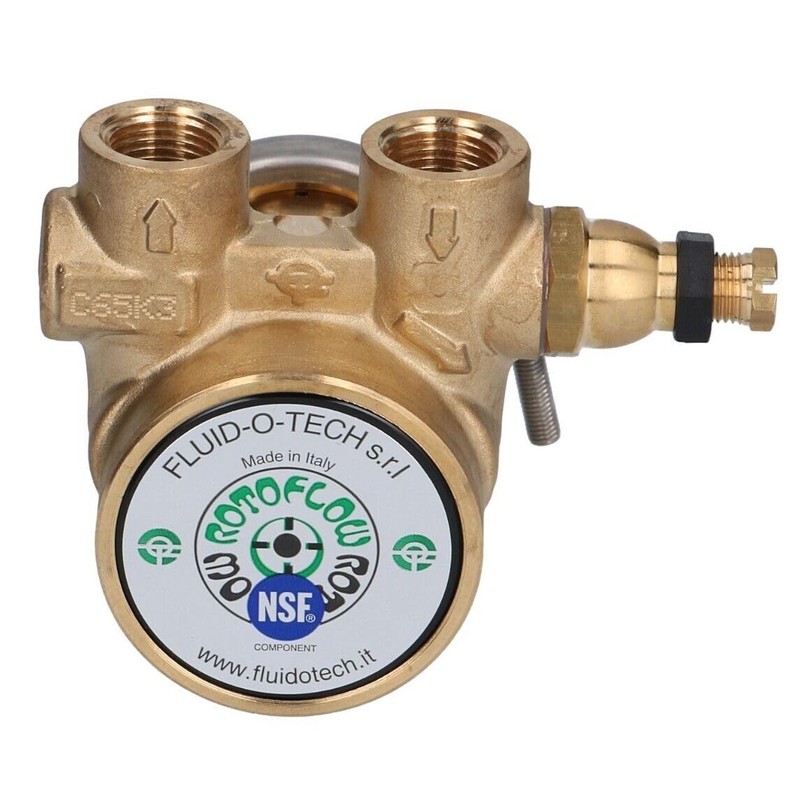 3/8" ROTOFLOW COFFEE MACHINE WATER PUMP HEAD PA204 ROTARY VANE