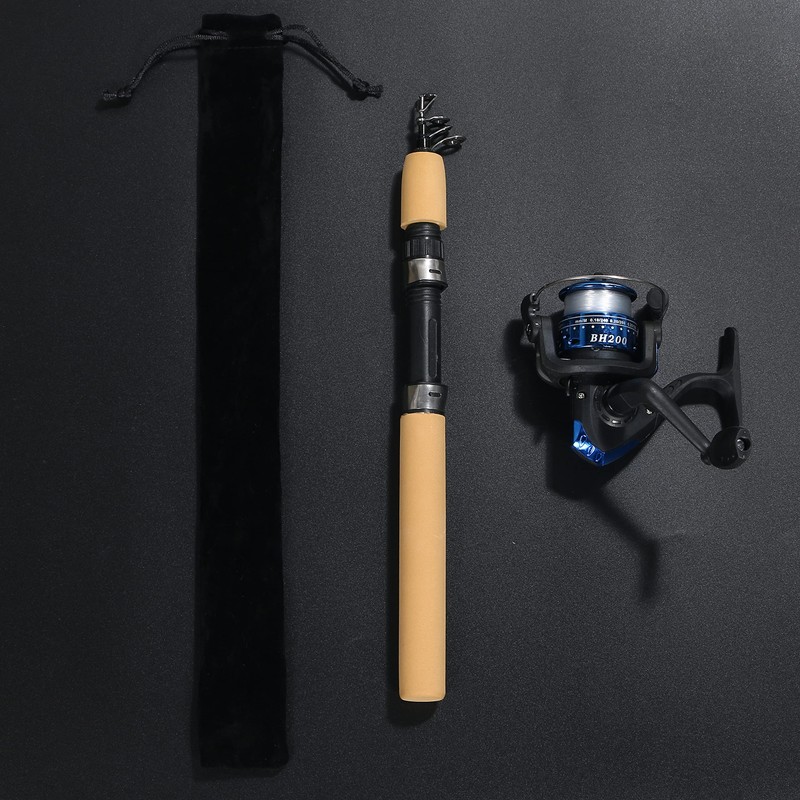 VILTAGE Fishing Rod Set (Compact Rod Spinning Reel) Rod Total