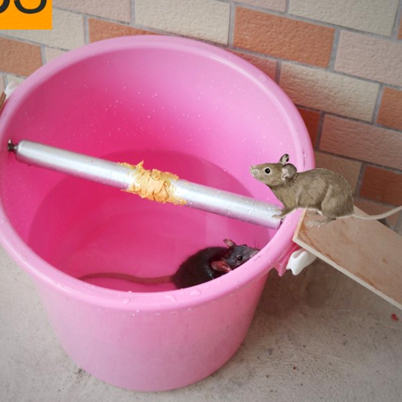 2Pcs Stainless Steel Mice Rats Mouse Killer Automatic Roller Mouse