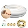 VEVEVA 33FT Copper Tubing Mini Split Line Set 1/4" OD