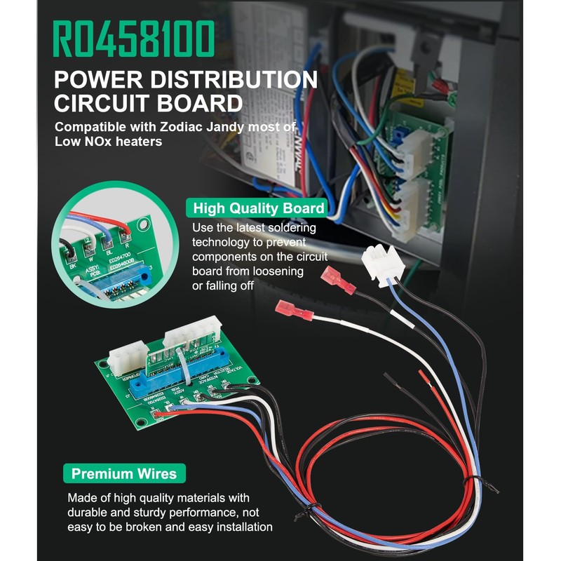 Ussuray R0458100 Power Distribution Circuit Board Replacement for Zodiac Jandy