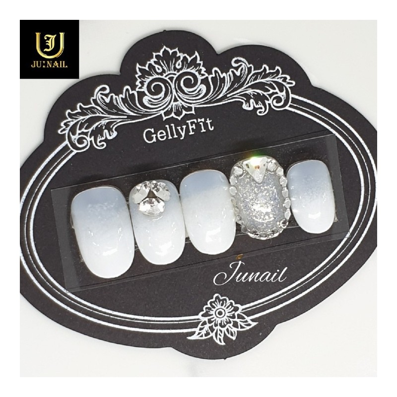Milk Gras Handmade Nail Tips - Short Oval / 우유빛그라