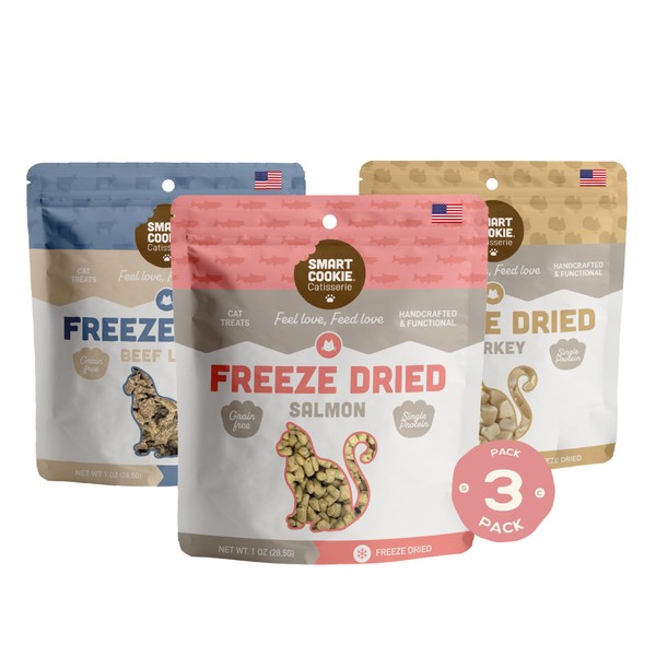 Smart Cookie Freeze Dried Cat Treats Variety Pack – Minimal