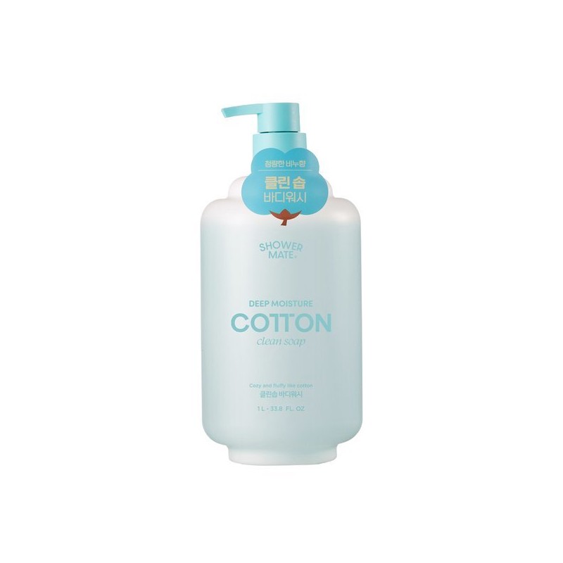 샤워메이트 코튼클린솝 1L ShowerMate Cotton Clean Soap 1L