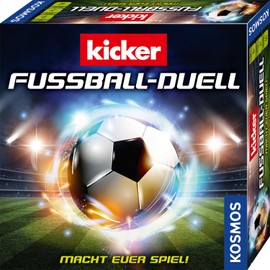 KOSMOS 684563 Kicker Football Duel - Make Your Game! Tactical Football Board Game for 2 People with Football Professionals from Kicker Magazine, Ideal as a Football Gift for Children from 8 Years