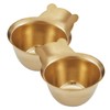 MAGICLULU 2pcs Salad Dressing Container Small Sauce Tray Bear Shape