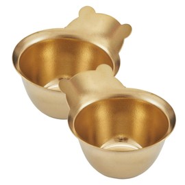 MAGICLULU 2pcs Salad Dressing Container Small Sauce Tray Bear Shape Seasoning Plate Portable Sauce Cup Easy to Clean and Carry