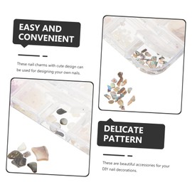 Healvian Nail Charms for Women Color Shell Nail Art Decorations Manicure Supplies Easy to Apply for Parties and Special Occasions