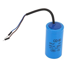 Run Capacitor 400uF,CD60 Motor Start Run Capacitor,with Wire , 250V AC 50/60Hz for Motor Air Compressor etc