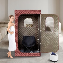 Portable Folding Chair for Sauna, Fast Folding Chair with Carry Bag and Side Pocket Chairs for Adults, Carry Chair for Camping, Tailgates, Beach, and Sports(Khaki)