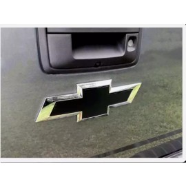 Advanced Trims 2015-2020 Colorado BowTie REAR PLASTIC OVERLAY in Gloss Black NOT VINYL