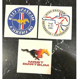 Unbranded Temporary Tattoo ~ Ford Mustang~3pcs  Made In USA- 2"x2"