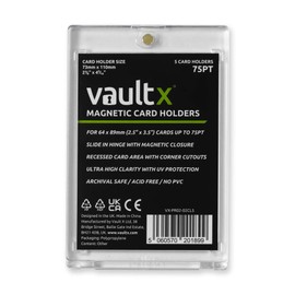 Vault X Magnetic Card Holders - 75pt for Trading Cards & Sports Cards (5 Pack)