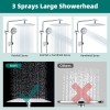 HIbbent 10” Rain Square Shower Head with Handheld Spray Combo